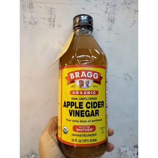 Bragg Organic Apple Cider Vinegar น้ำส้มสายชู หมัก แอปเปิ้ล เกษตรอินทรีย์  แบรค  473ml