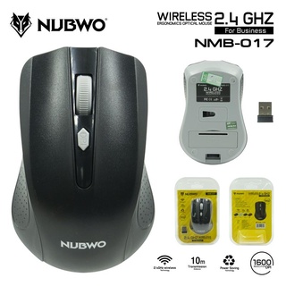 เมาส์ WIRELESS MOUSE NUBWO (NMB-017) BLACK ประกัน 1Y เมาส์ เม้าส์ เมาส์ทำงาน เมาส์ไร้สาย เมาส์บลูทูธ เมาส์คุณภาพ