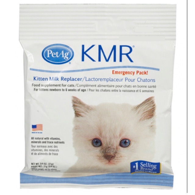 KMR นมแมว นมลูกแมว นมสัตว์เลี้ยง แบบซอง