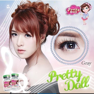 คอนเเทคเลนส์ สี  Pretty doll gray