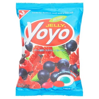 🔥*พร้อมส่ง*🔥 โยโย เยลลี่ วุ้นเจลาตินสำเร็จรูป กลิ่นเบอร์รี่ผสม 80กรัม Yoyo Jelly Mix Berry Flavoured Jelly 80g