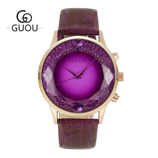 Guou 8107 นาฬิกาข้อมือควอตซ์แฟชั่นสตรี