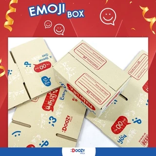 Emoji กล่องไปรษณีย์ ขนาด 2B (17X25X18 ซม.) แพ็ค 20 ใบ กล่องพัสดุ กล่องฝาชน Doozy Pack ถูกที่สุด!