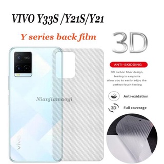 ฟิล์มคาร์บอนไฟเบอร์ 3D สําหรับ Vivo Y33S Y21 2021 Y15A Y15S Y76 5G Y76S Y31 2021 Y72 5G Y20S3D