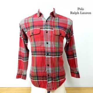 เสื้อเชิ้ต Polo Ralph Lauren อก 40 ผ้า flannel ผ้านุ่ม สีสด