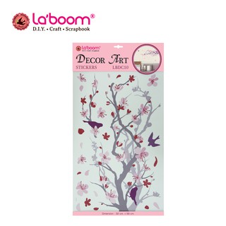 Laboom (ลาบูม) สติกเกอร์พิมพ์ลาย สติกเกอร์ตกแต่งมีกากเพชร รหัส LBDC10