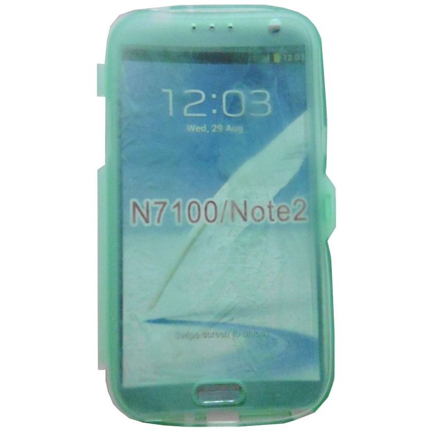 Case TPU Touch screen For Samsung Galaxy Note2 - Green