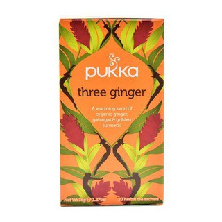 Pukka Three Ginger 20bags 36g พุกกะทรีจินเจอร์ 20 ถุง 36 กรัม