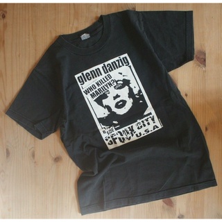 คอลูกเรือเสื้อยืดคอกลมขายดี เสื้อยืดลําลอง แขนสั้น พิมพ์ลาย Glenn DANZIG - who PTWs marylin S Punk สไตล์วินเทจ 80s- CFil