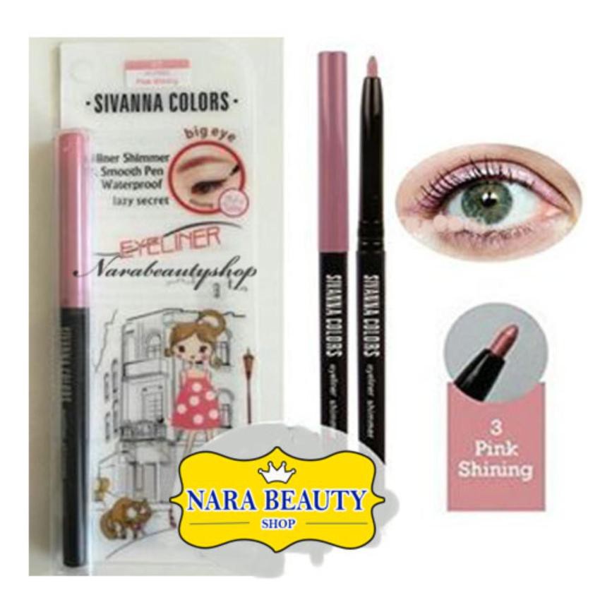 Sivanna อายไลเนอร์ Eyeliner Shimmer #No3 - Pink Shining