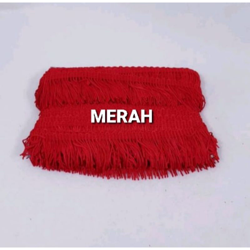 5 ซม. WIDE TASSEL LACE PRICE PER ROLL COTENTS 25 YARDS