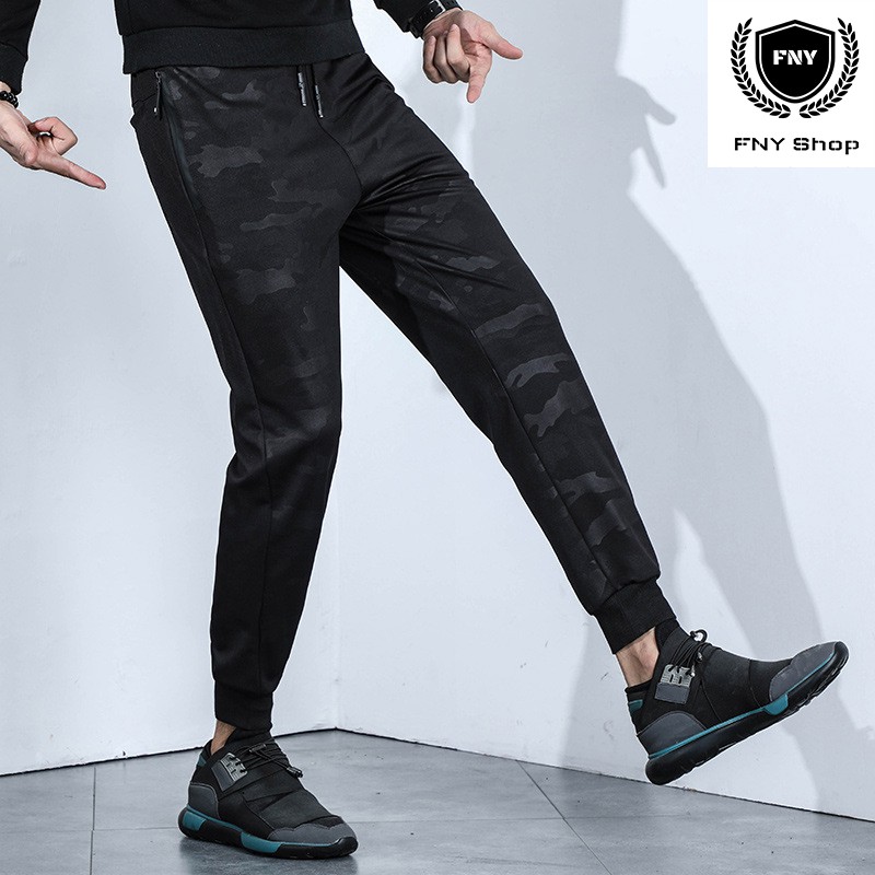Jogger Pants กางเกงลำลองลายพราง ขาจั๊ม เอวยางยืด FNY 918 #3