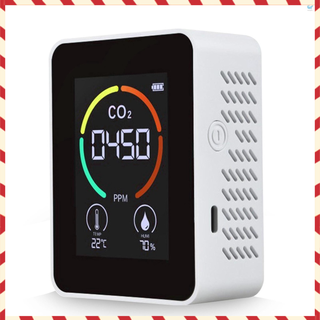 H&amp;G เครื่องตรวจจับอุณหภูมิความชื้นคาร์บอนไดออกไซด์ 3 In 1 สําหรับ Co2 Digital Co2 Meter