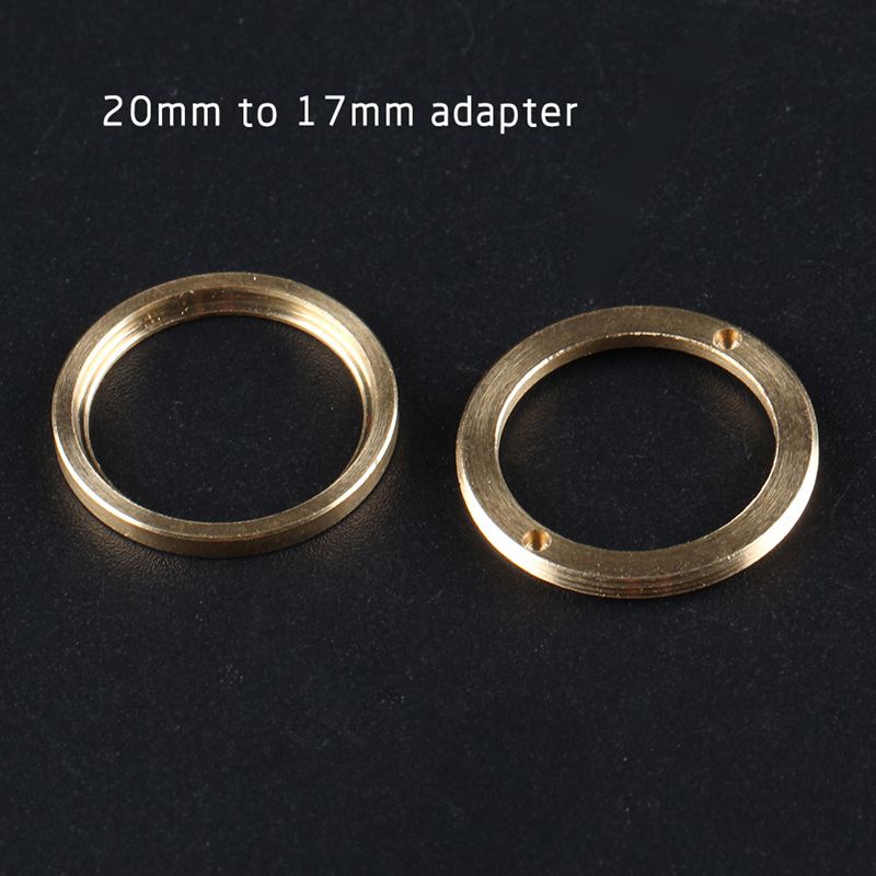 20 มม.ถึง 17 มม./22 มม.ถึง 17 มม.แหวนทองเหลือง Adpater สําหรับ Convoy S21A M21A S11 ไฟฉาย