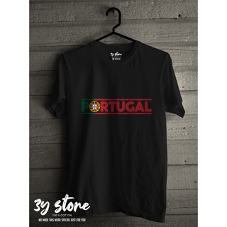 เสื้อยืดโอเวอร์ไซส์เสื้อยืดลําลอง แขนสั้น พิมพ์ลาย PORTUGAL Team DISTRO - 3Y STORES-3XL