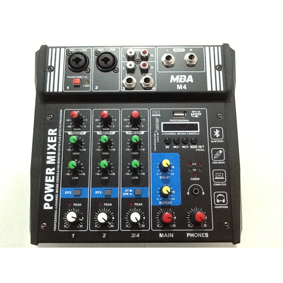 mba M4 เครื่องขยายเสียงและมิกเซอร์