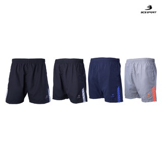 BCS SPORT กางเกงลำลองแฟชั่น ขาสั้นพิเศษ ตัดต่อแถบ รหัส SF624 กระเป๋าซิป BCS COMFORT SHORTS 624