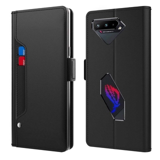 เคสโทรศัพท์มือถือ แบบหนัง ฝาพับแม่เหล็ก สําหรับ Asus Rog Phone 5 5s 5 Pro