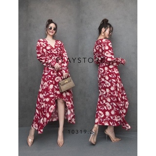 🔥🔥Common Hibiscus Long Sleeve Maxidress🔥🔥