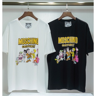 พร้อมส่ง เสื้อยืดแขนสั้น ผ้าฝ้าย พิมพ์ลายการ์ตูน พลัสไซซ์ แฟชั่นสําหรับผู้ชาย และผู้หญิง ไซซ์ S-3XL