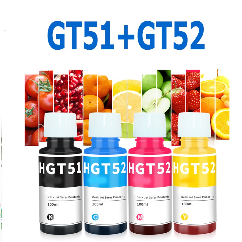 หมึก Hp Gt51 หมึกเติม หมึกพิมพ์ Hp Ink Gt51 Gt52 Gt53xl for Hp GT-5810 / 5820 / 5812 / 5822 / Hp Ink