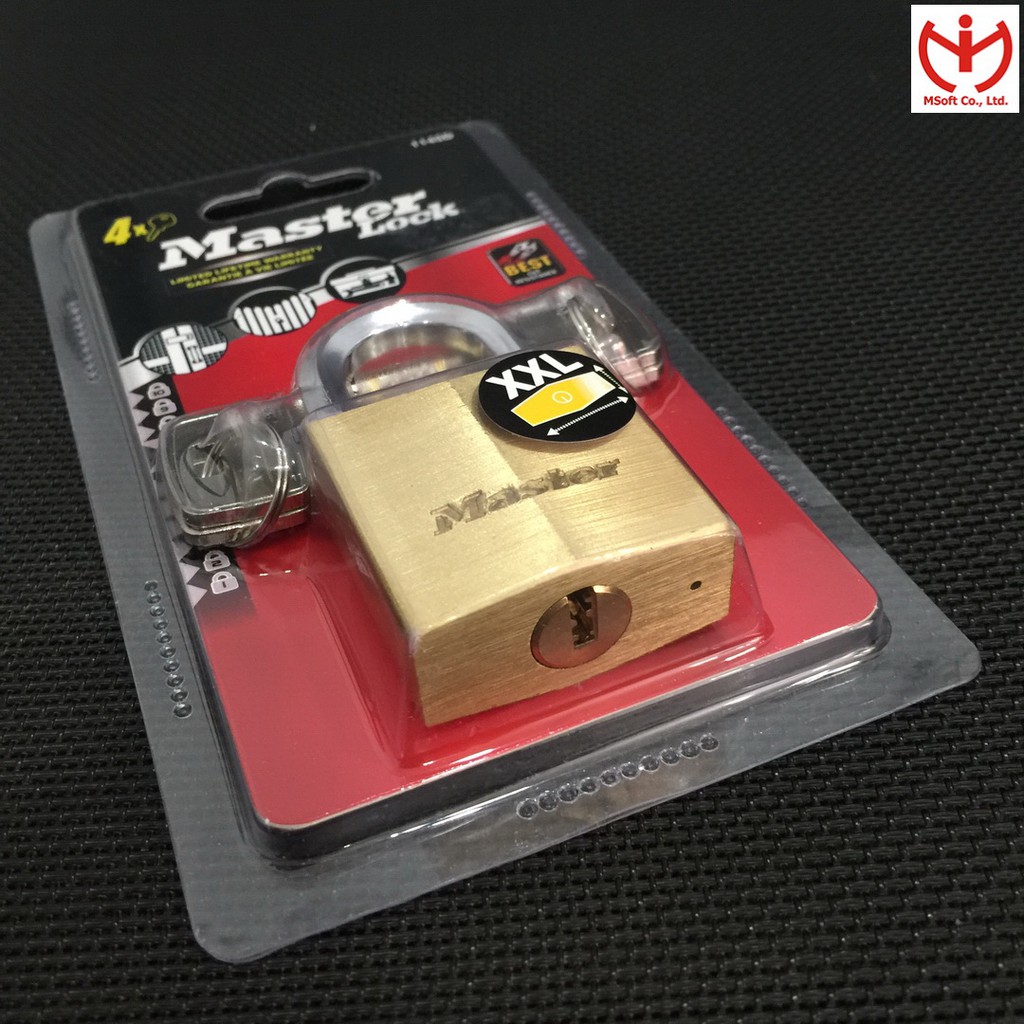 [HCM Speed ] Master Lock 1145 EURD Lock ตัวทองแดง 40mm - MSOFT