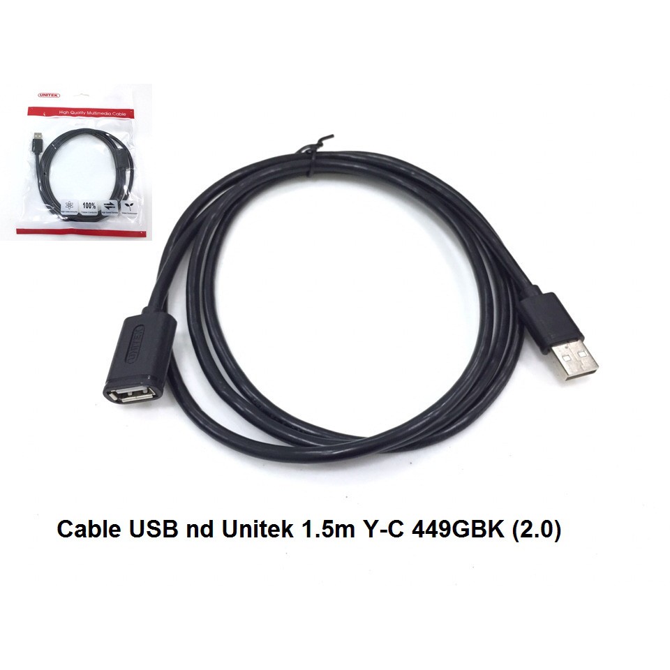 Unitek 1.5 ม. YC 449GBK สาย USB nd (2.0)