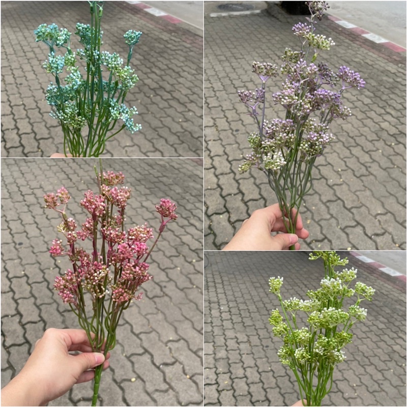 เบอรี่ตูมลาสติกบูท 5กิ่ง ดอกไม้พลาสติก ดอกไม้ปลอม ตัวแต่ง ตกแต่งบ้าน แจกัน กระป๋อง ตกแต่งสวน ใบพลาสติก ดอกไม้ประดิษฐ์