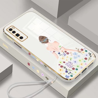 เคสโทรศัพท์มือถือ ขอบตรง ลายการ์ตูนดอกไม้ สําหรับ OPPO A3s Reno 6 Pro 5g F11 F11 Pro A83 Reno 2F Reno 2Z A16K A93 2020 A31 2020 A73 2020