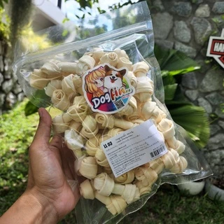 Dogfin กระดูกผูกขาว สำหรับสุนัข ขนาด 500g. และ 1 กิโลกรัม