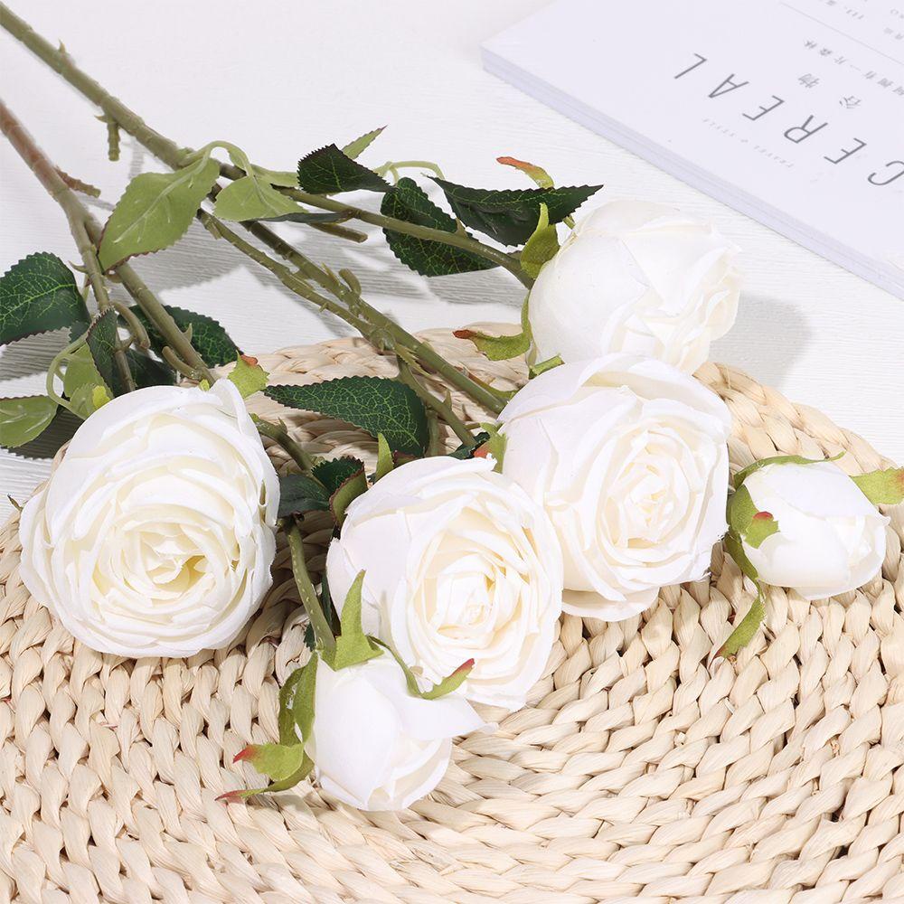 JANE DIY Craft Silk Rose Party Decor Fake Flowers Artificial Rose ...