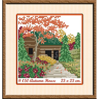 ไอแอมครอสติช iamcrossstitch DIY งานฝีมือชุดปักครอสติช รหัสสินค้าT-050 ขนาด 23x23 cm.