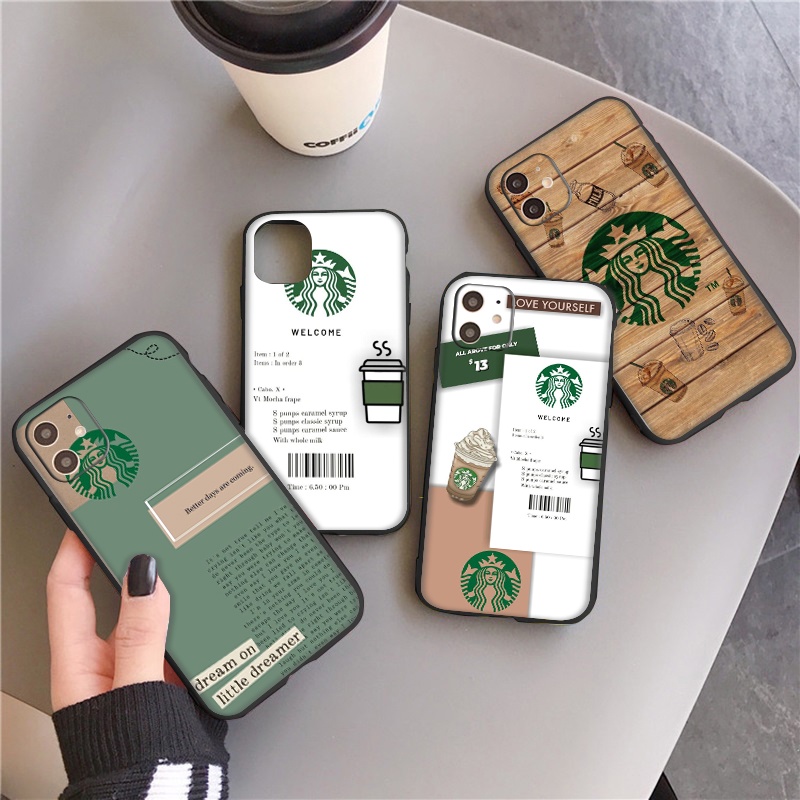 เคสโทรศัพท์มือถือซิลิโคน ลาย Starbucks สีดํา สําหรับ Huawei Nova 8i Nova 2i 2 Lite 3i 4E Nova 5T 5i 7SE