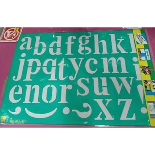 พร้อมส่ง Stencil แผ่นพลาสติกตัวเลขลายฉลุ แผ่นเพรท เพลท แผ่นประดิษฐ์ตัวอักษร แผ่นฉลุ มีทั้งภาษาอัง ไทยและตัวเลขหลายขนาด