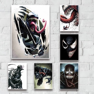 โปสเตอร์กระดาษคราฟท์ ลาย Venom of Furniture สไตล์เรโทร สําหรับตกแต่งเฟอร์นิเจอร์