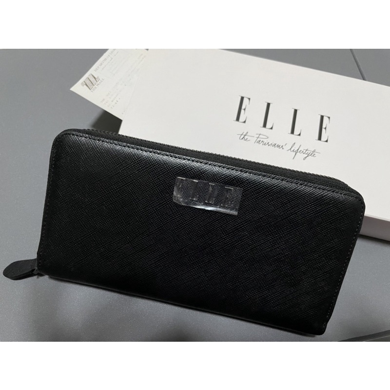 Elleแท้ !❤️‍🔥กระเป๋าสตางค์ใบยาว สวยเนี๊ยบ✨ แบรนด์เนม กระเป๋าสตางค์แบบยาวซิปรอบ