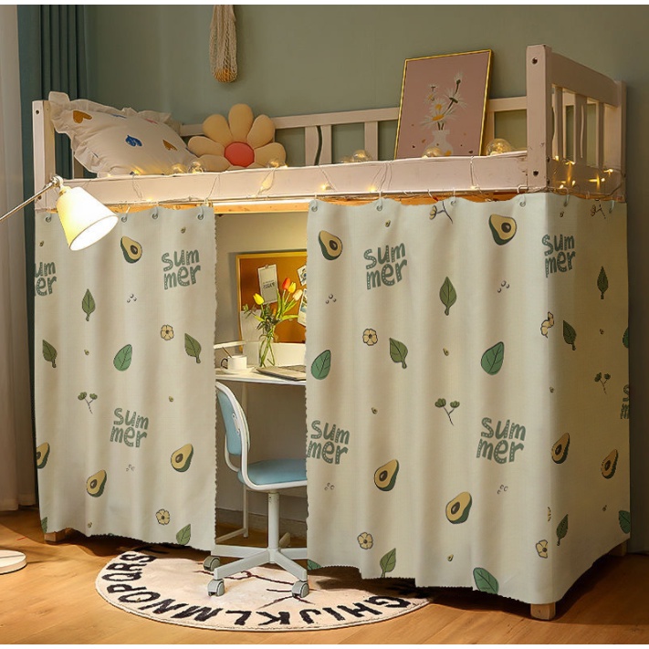 แนะนำ ผ้าม่าน 1.35*2M วันแดดหอพักนักศึกษาผ้าม่านหอพักวิทยาลัยเตียงเดี่ยวชั้นบนเตียงสองชั้น ราคาพิเศษ มีเก็บเงินปลายทาง