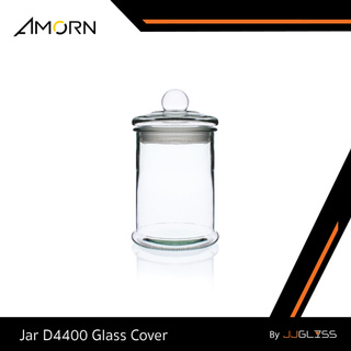 JJGLASS - ( AMORN ) Jar D4400 Glass Cover - โหลแก้ว เนื้อใส พร้อมฝาแก้วสูญญากาศ