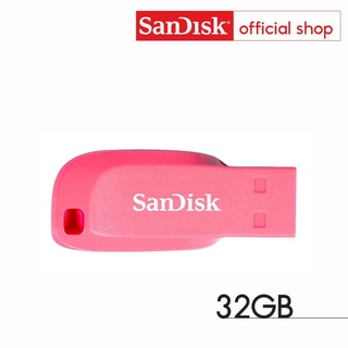 SanDisk CRUZER BLADE USB แฟลชไดร์ฟ 32GB Pink, USB2.0 (SDCZ50-032G-B35PE สีชมพู)