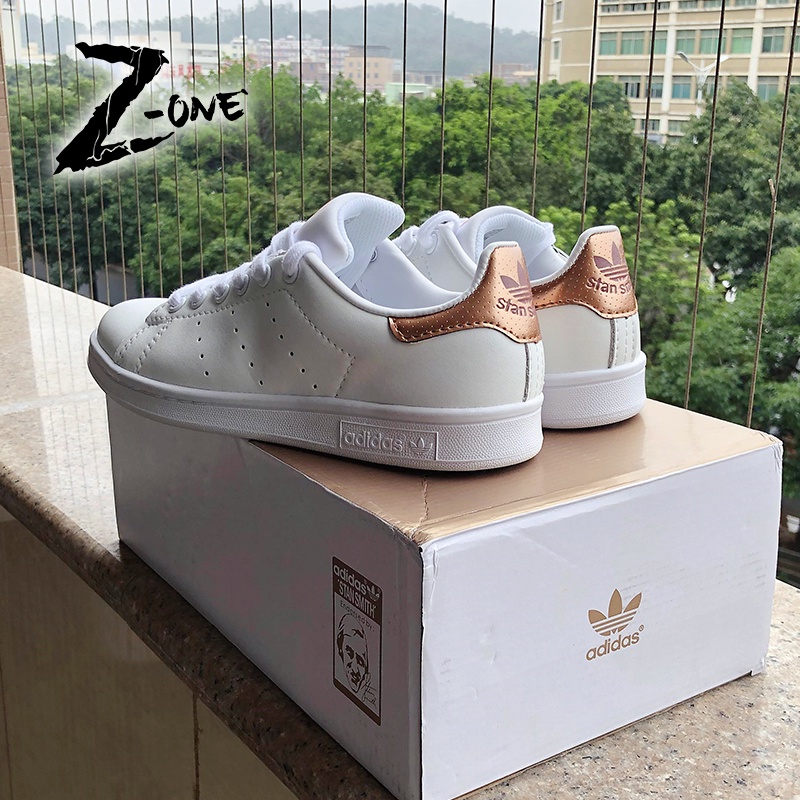 Adidas STAN SMITH W Casual Skateboard Shoes OEM Sneakers For Women Men White Rose Gold