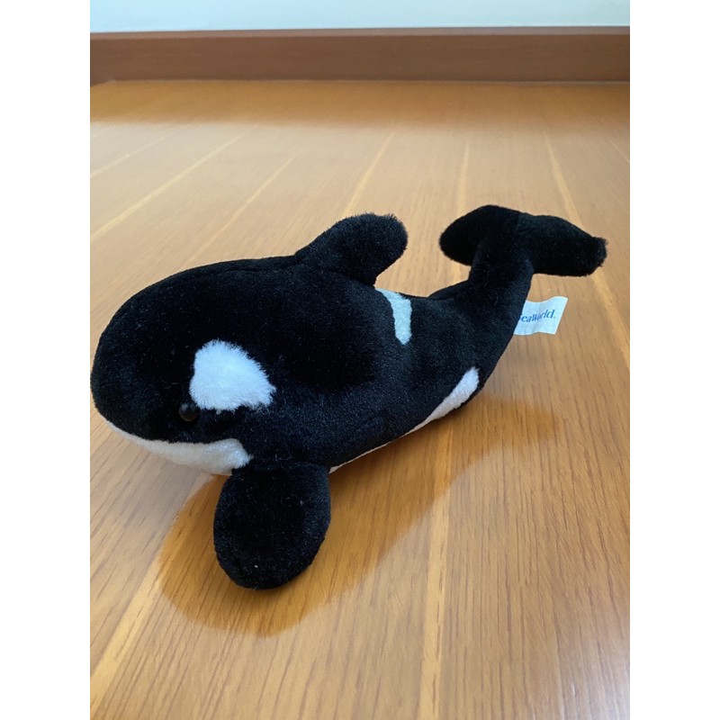 ตุ๊กตาปลาวาฬ ออก้าร์ orca sea world whale วาฬเพชรฆาต ตุ๊กตาน่ารัก ของเล่นเด็ก ตุ๊กตามือสอง