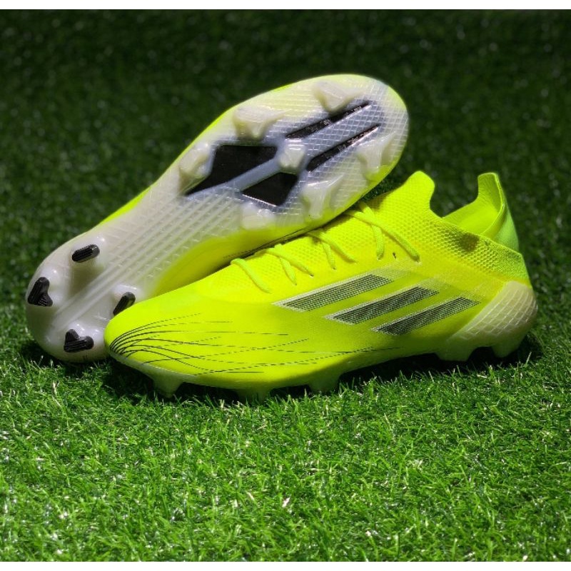 Adidas X SPEEDFLOW.1 FIRM GROUND สีเขียว สายสปีดเร่งความเร็วให้สุด รองเท้าสตั๊ด