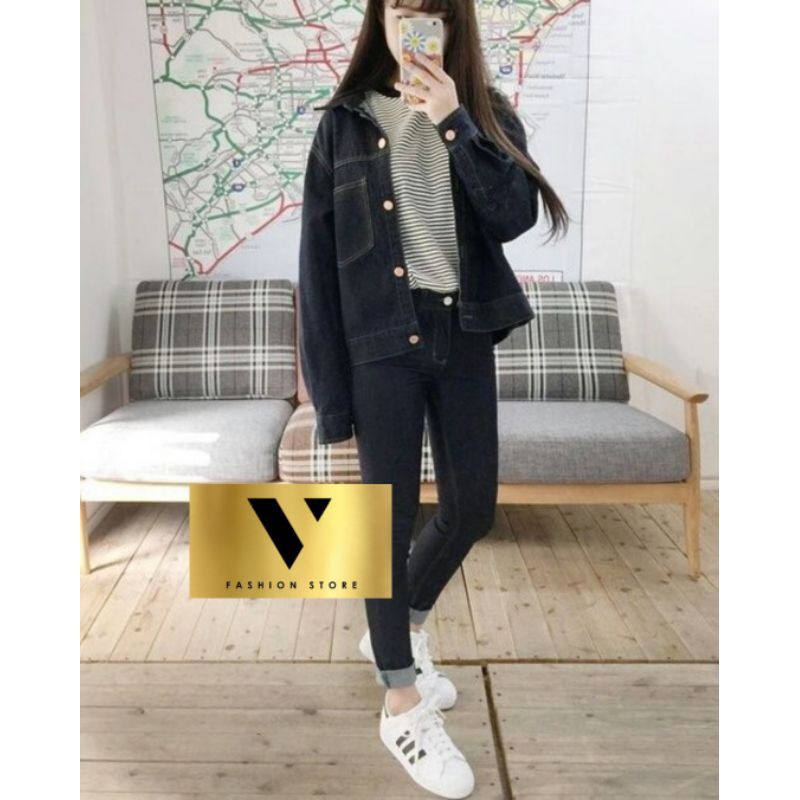 👑SP-15👑Basic jean boyfriend กางเกงยีนส์เอวสูง ทรงบอย ทรงเบสิค มีถึงไซส์ใหญ่