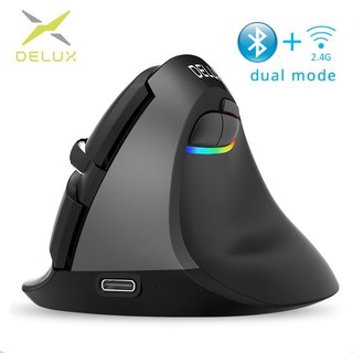 Delux M 618 2 . 4 Ghz + เมาส์บลูทูธแบบชาร์จไฟ