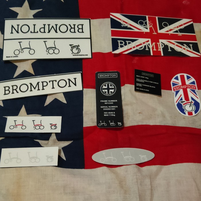 ขายส่งสติ๊กเกอร์ Brompton ORIGINAL Decal Pack