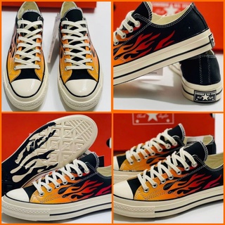 รองเท้าผ้าใบ Converse All Star Chuck Taylor 1970s Archive Print ox Flame // 167813c คอนเวิร์สลายไฟ คอนเวิสรีโปร