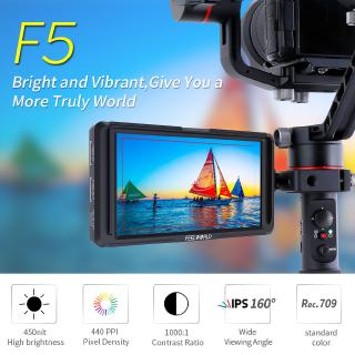 Feelworld F5 หน้าจอมอนิเตอร์ 5 นิ้ว 1920X1080 รองรับ Hdmi Input Output 4 K สําหรับกล้อง Canon Nikon Sony Dslr