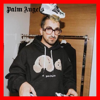 Palm Angels ปาล์มแองเจิล หมีหัวแตก เสื้อกันหนาวมีฮู้ดทรงหลวมสไตล์เกาหลี