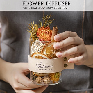 ดอกไม้กระจายกลิ่น พร้อมเอสเซ็นเชียลออยล์สกัดจากธรรมชาติ Flower Diffuser with Essential Oil from Natural