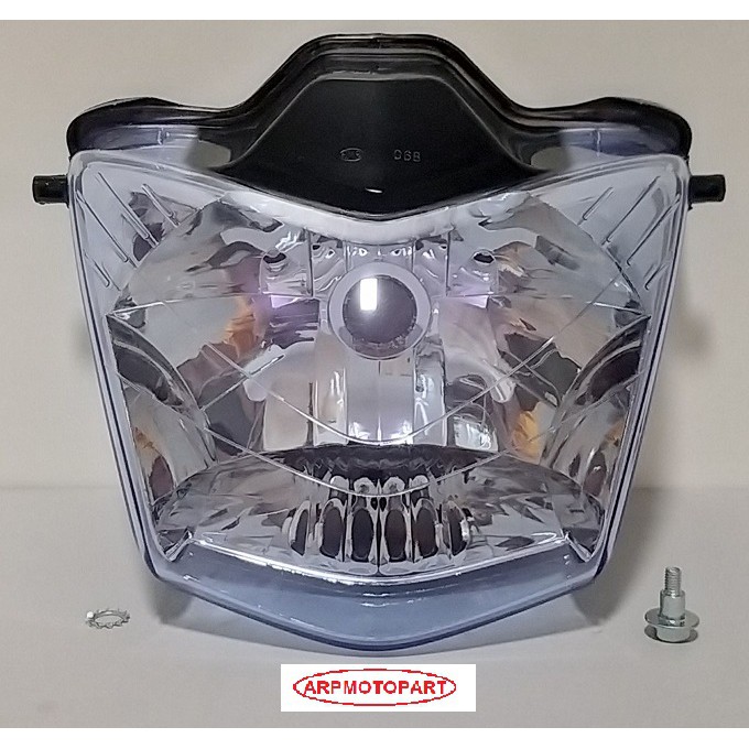 ไฟหน้า เพชร ติดรถ WAVE 125-R อาร์ กรอบสีฟ้า ปี 2004 # 2004-069-00